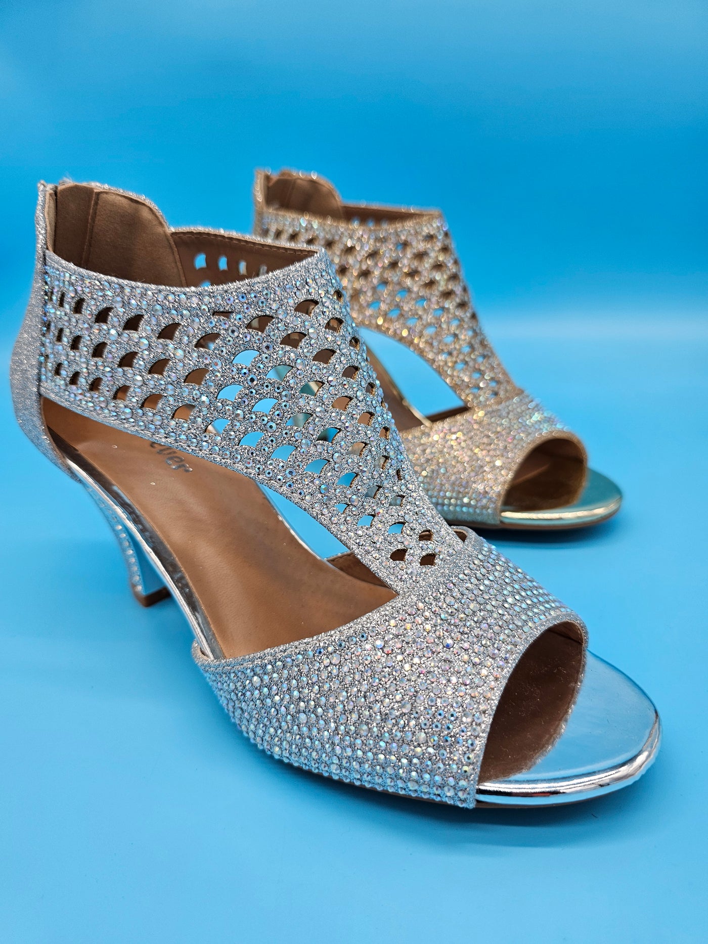 Fancy Glitter Low Heels