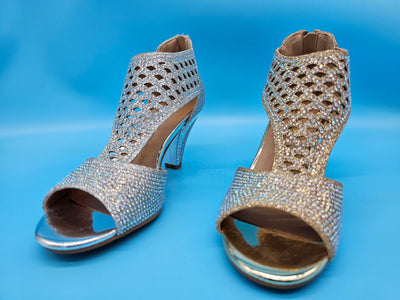 Fancy Glitter Low Heels