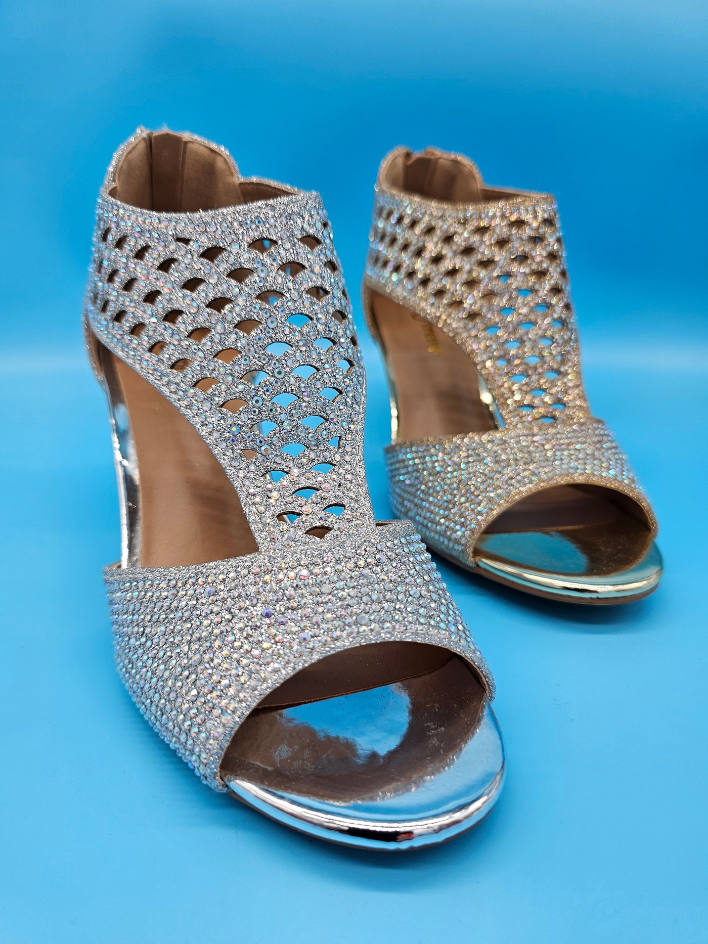 Fancy Glitter Low Heels