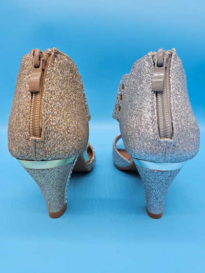 Fancy Glitter Low Heels