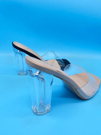 Transparent Block Heels