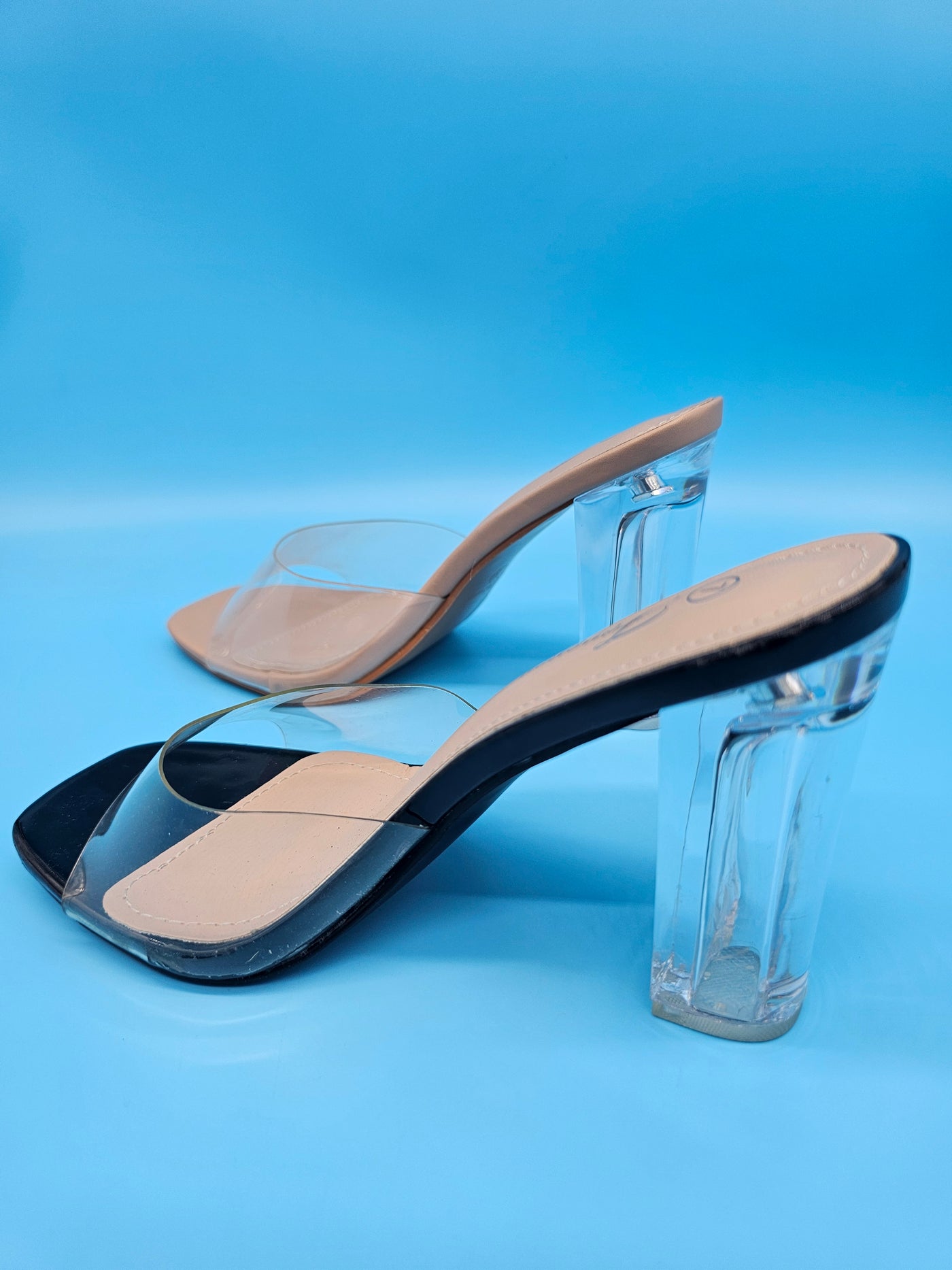 Transparent Block Heels