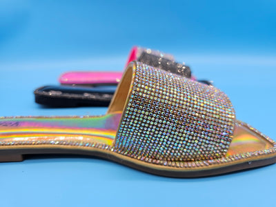 Extra Soft Sole Crystal Slippers