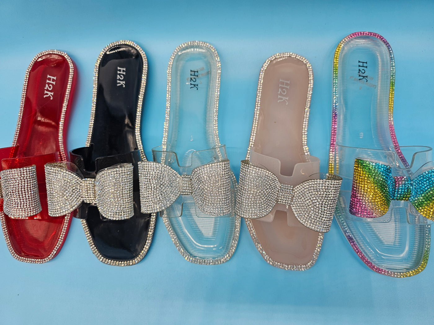 Crystal Bow Slippers