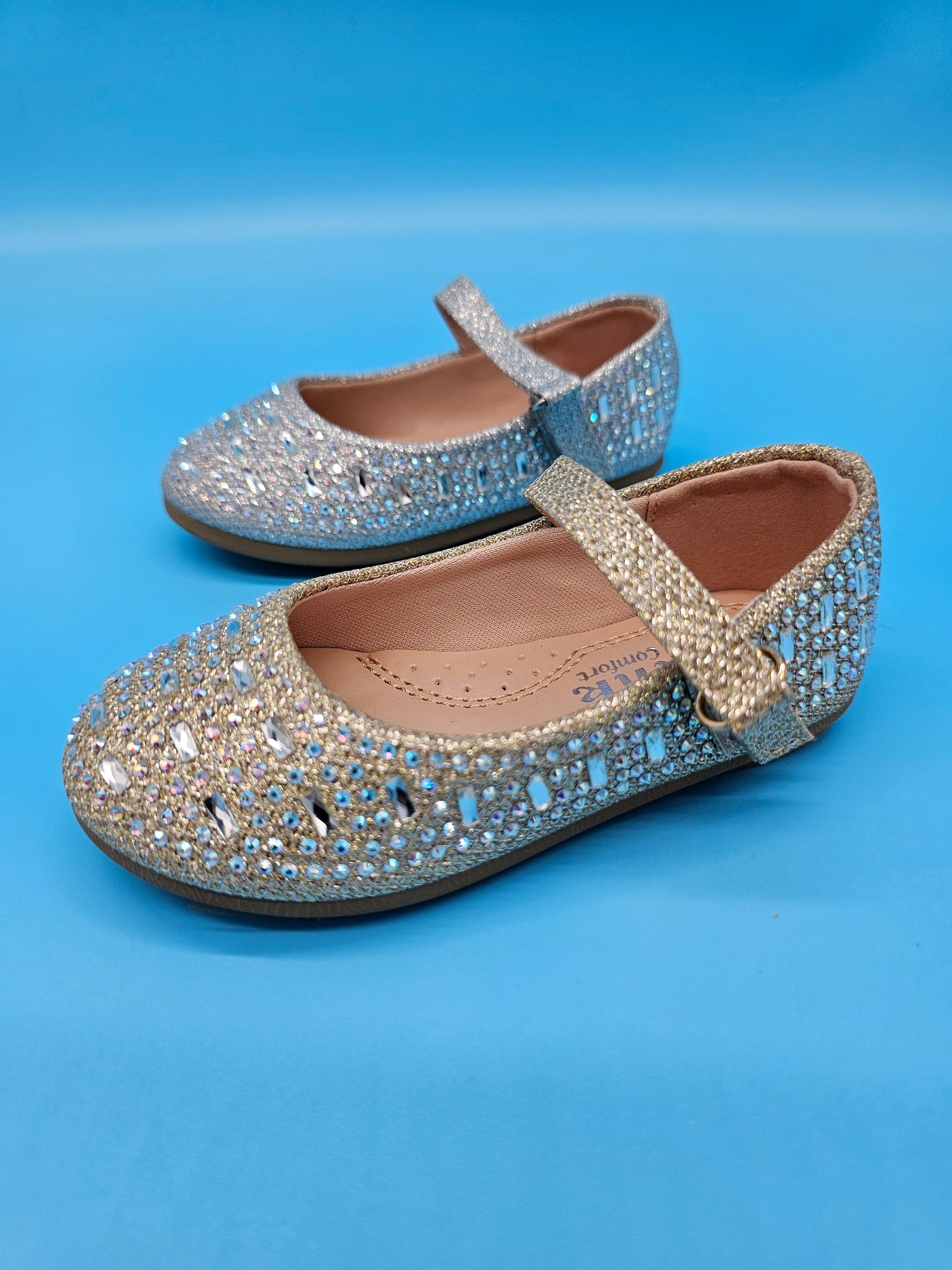 Girls Toddler Sparkle Flat