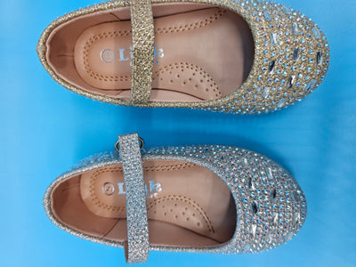 Girls Toddler Sparkle Flat