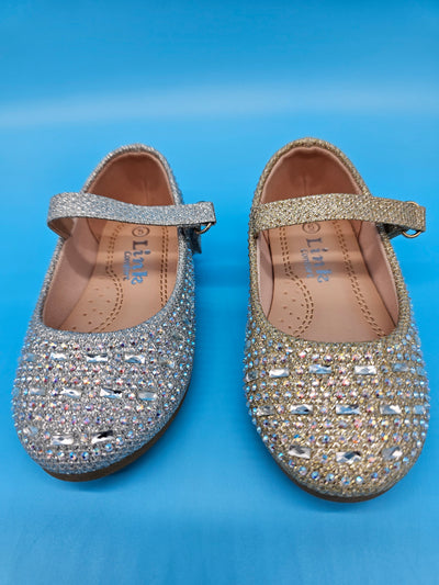 Girls Toddler Sparkle Flat