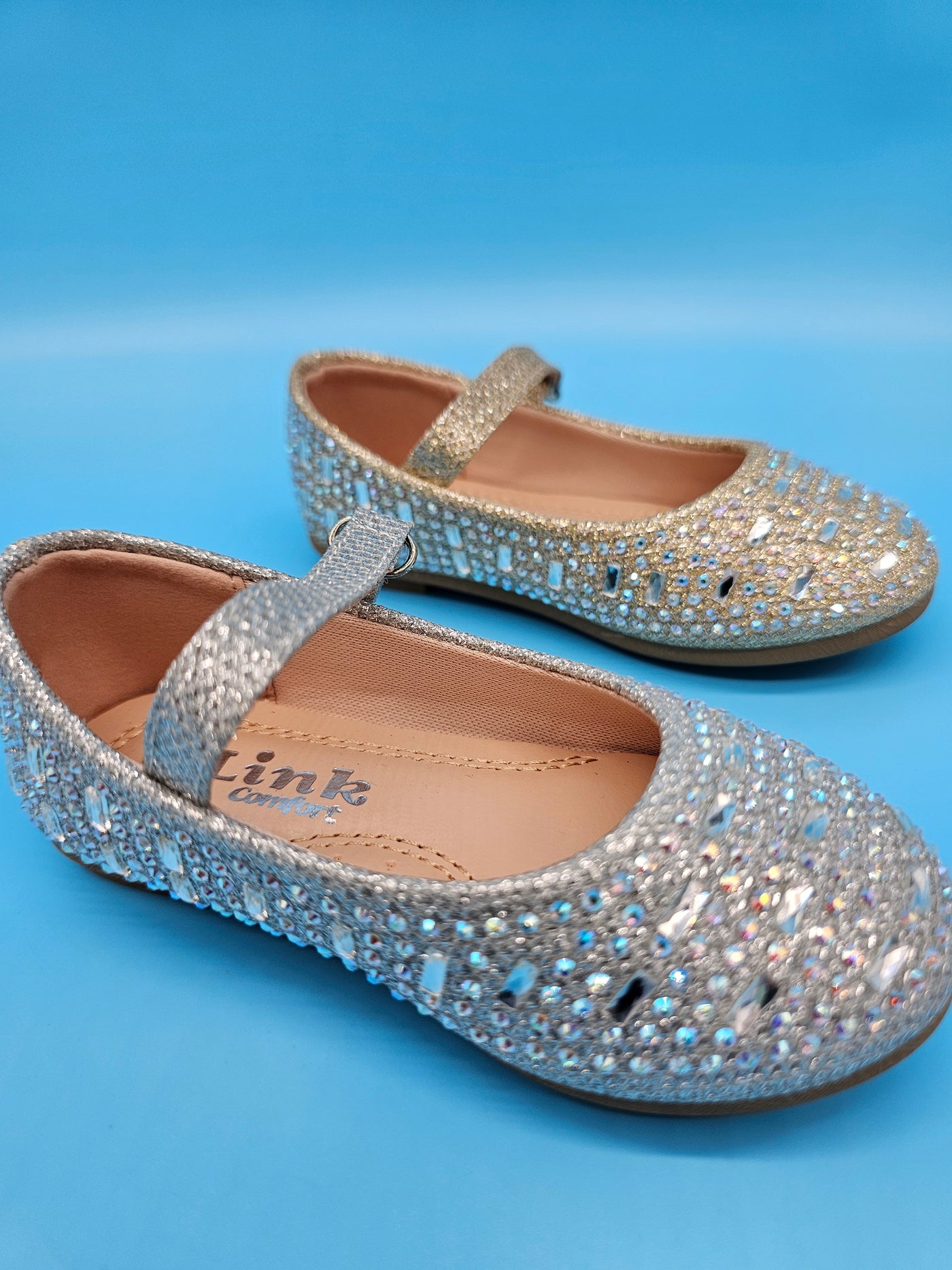 Girls Toddler Sparkle Flat