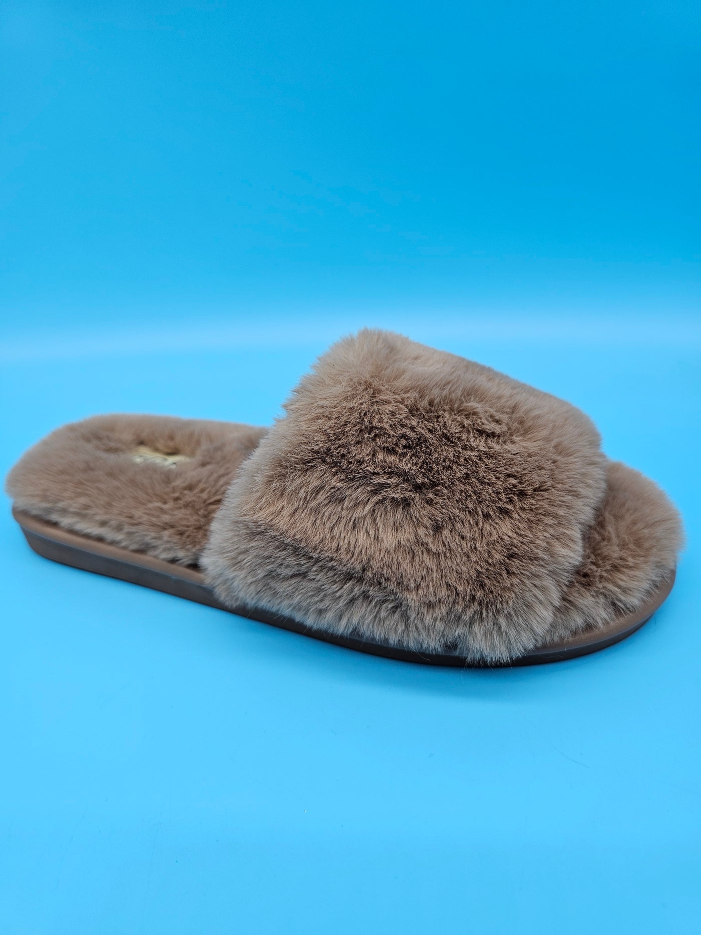 Furry Slip On Slippers