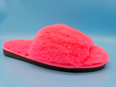 Furry Slip On Slippers