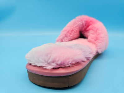 Furry Slip On Slippers