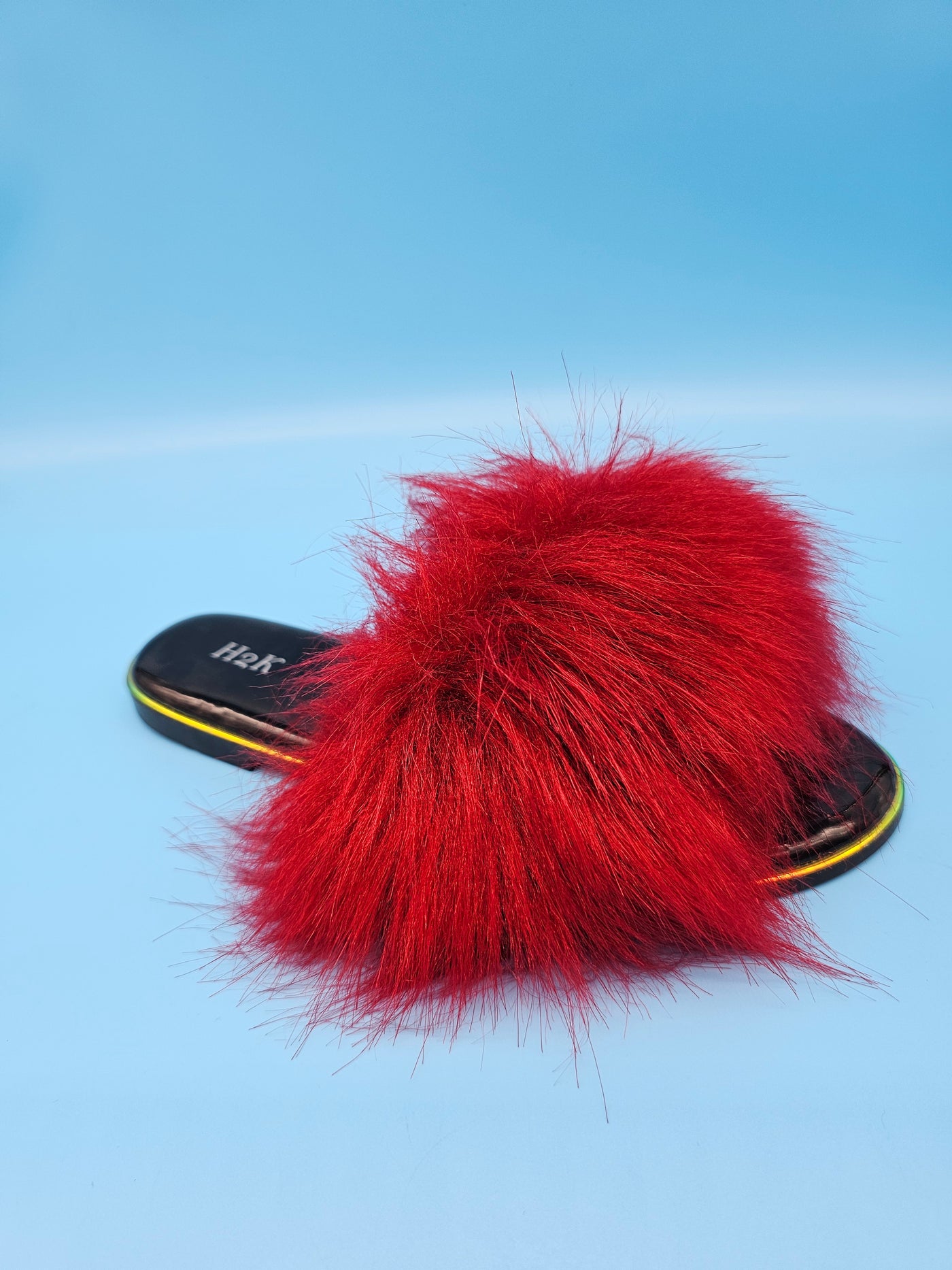 Open Toe Furry Slippers