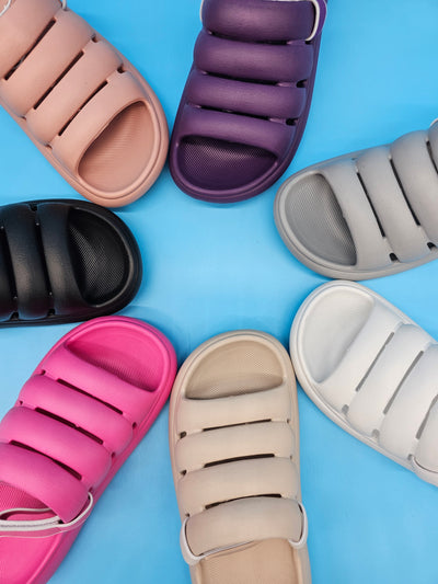 Rubber Velcro Closure Sandals