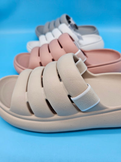 Rubber Velcro Closure Sandals