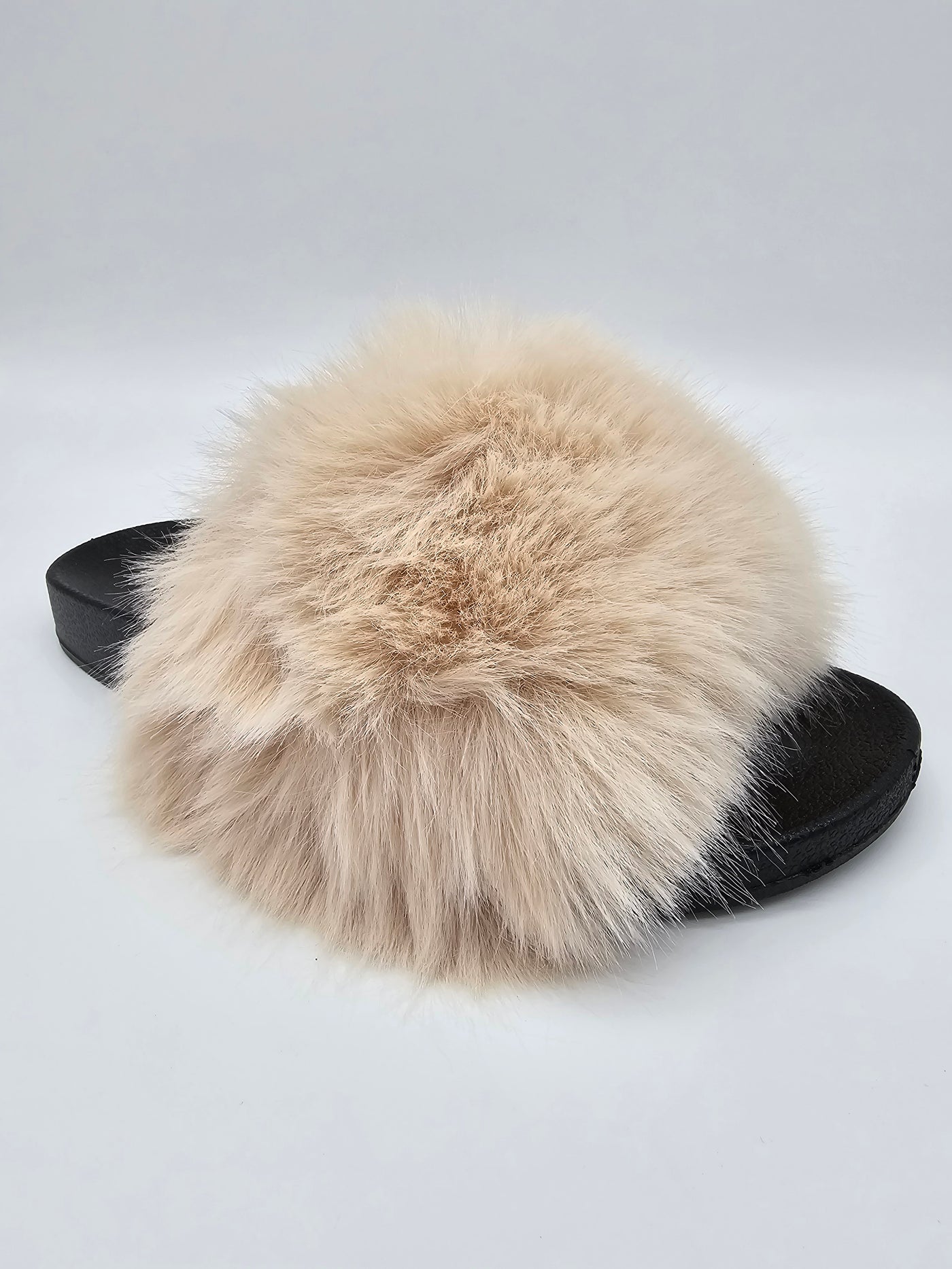 Open Toe Furry Slippers