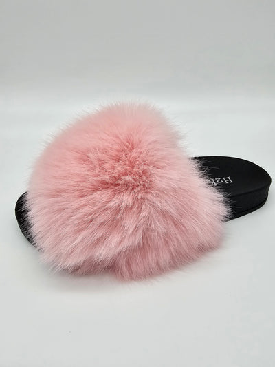 Open Toe Furry Slippers