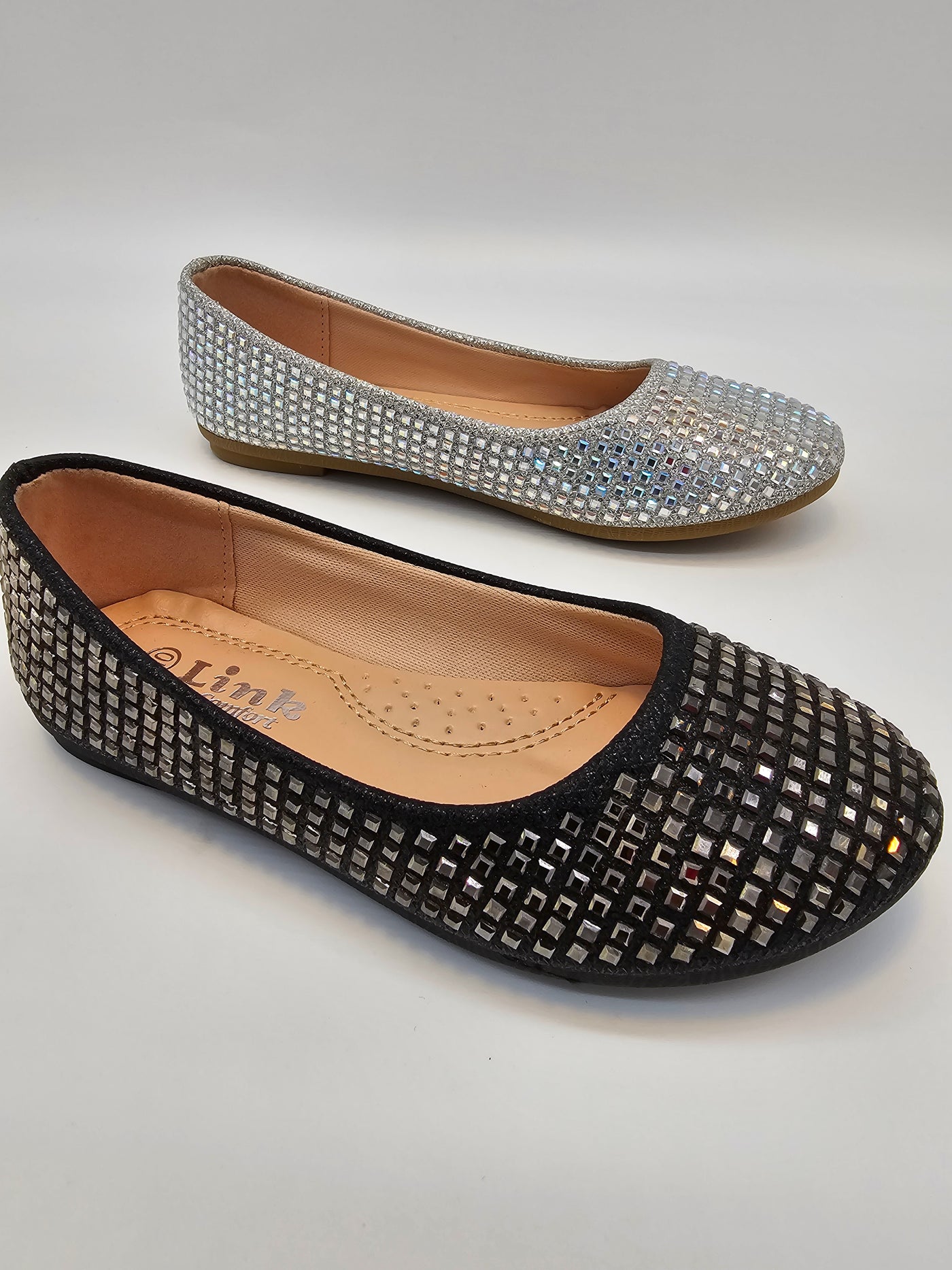 Kids Crystal Ballet Flats