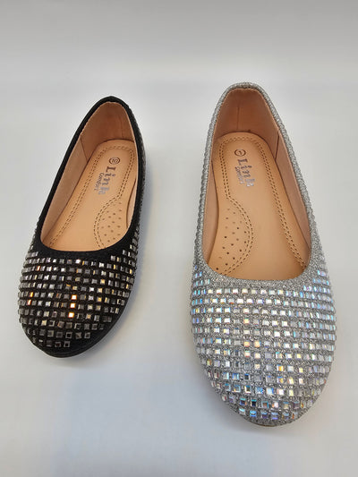 Kids Crystal Ballet Flats