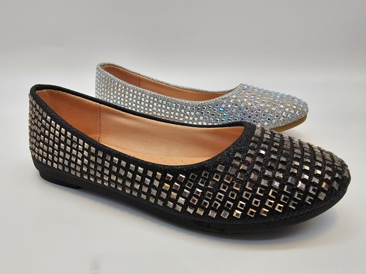 Kids Crystal Ballet Flats