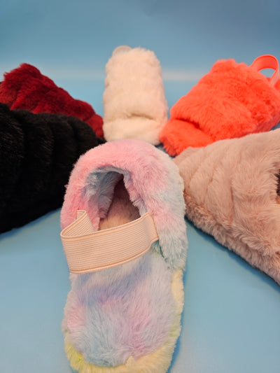 Fluffy Wool Snug Slippers