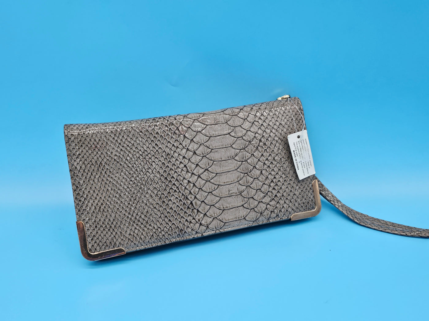 Luxury Snakeskin Pattern Clutch