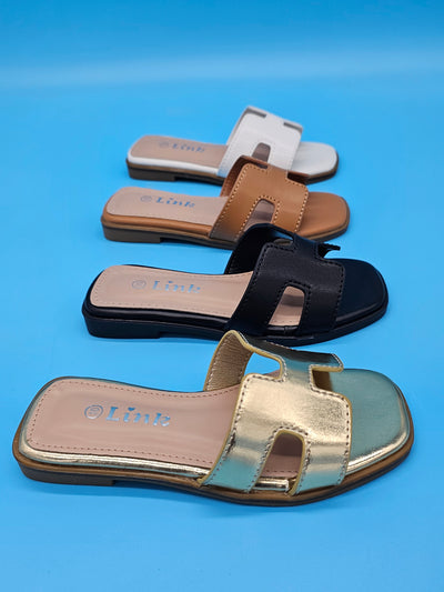Kids (9-4) 18$ Open Toe H Slides