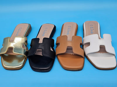 Kids (9-4) 18$ Open Toe H Slides
