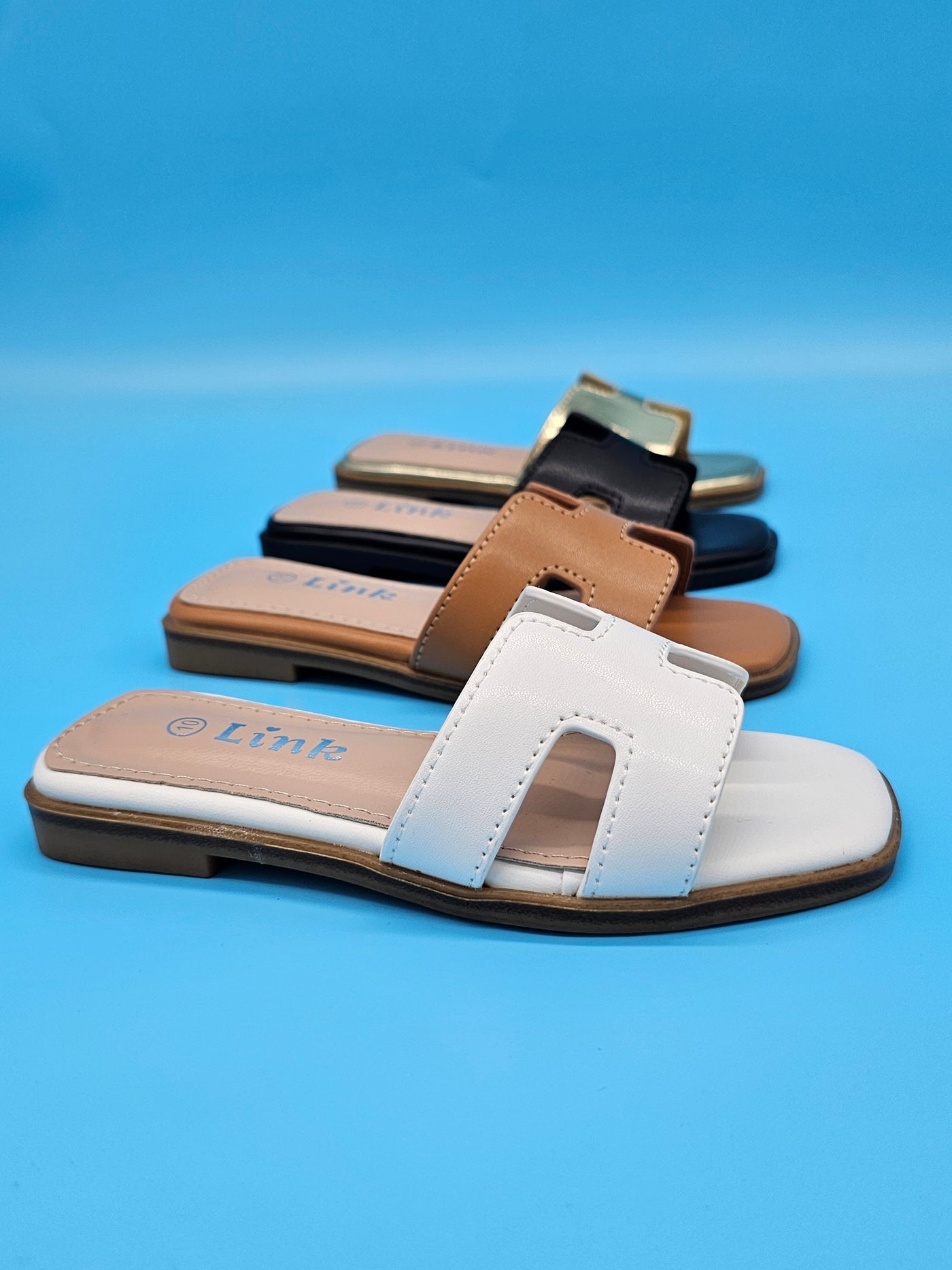 Kids (9-4) 18$ Open Toe H Slides