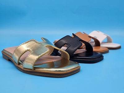 Kids (9-4) 18$ Open Toe H Slides