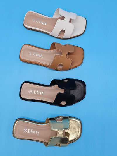 Kids (9-4) 18$ Open Toe H Slides