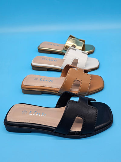 Kids (9-4) 18$ Open Toe H Slides