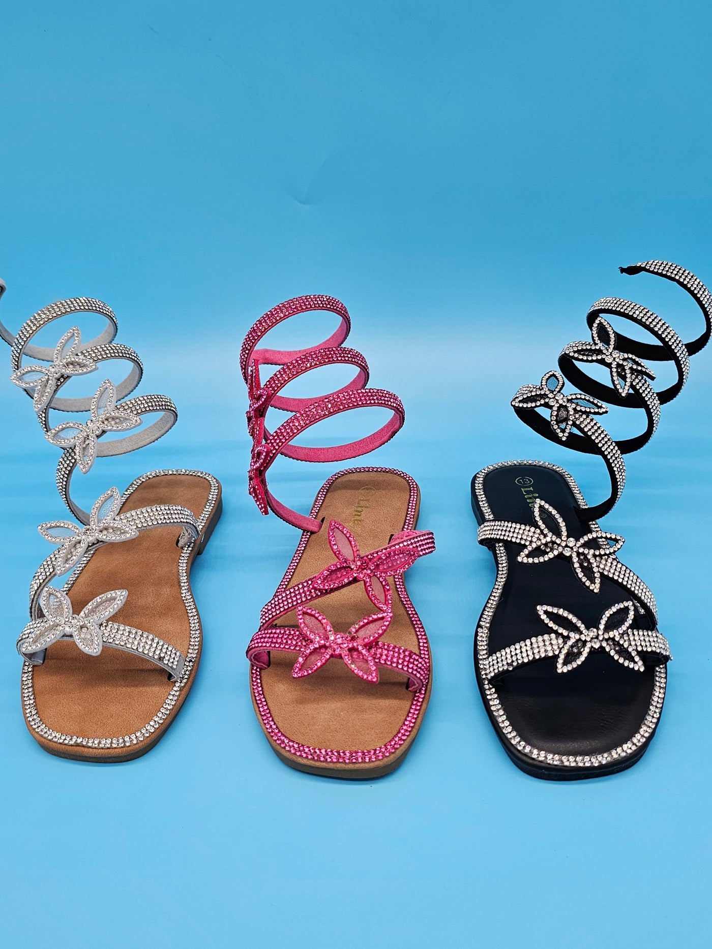 Juniors (9-4) Wrap Around Sandals