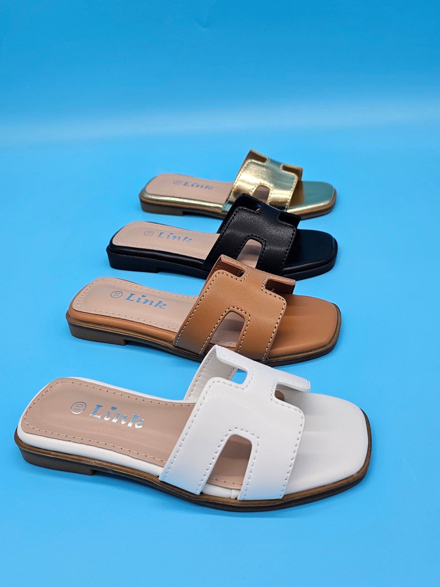 Kids (9-4) 18$ Open Toe H Slides
