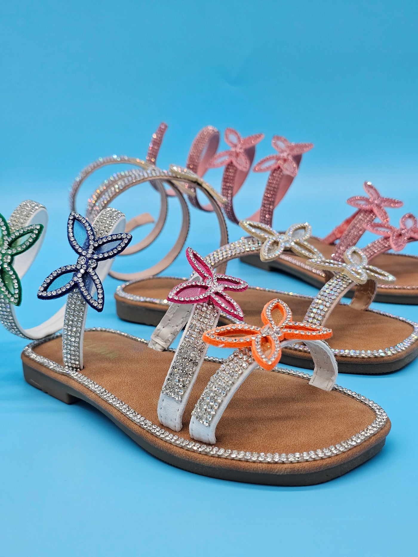 Juniors (9-4) Wrap Around Sandals