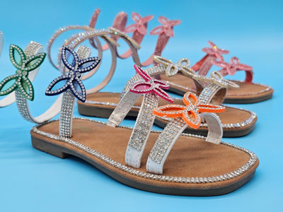 Juniors (9-4) Wrap Around Sandals