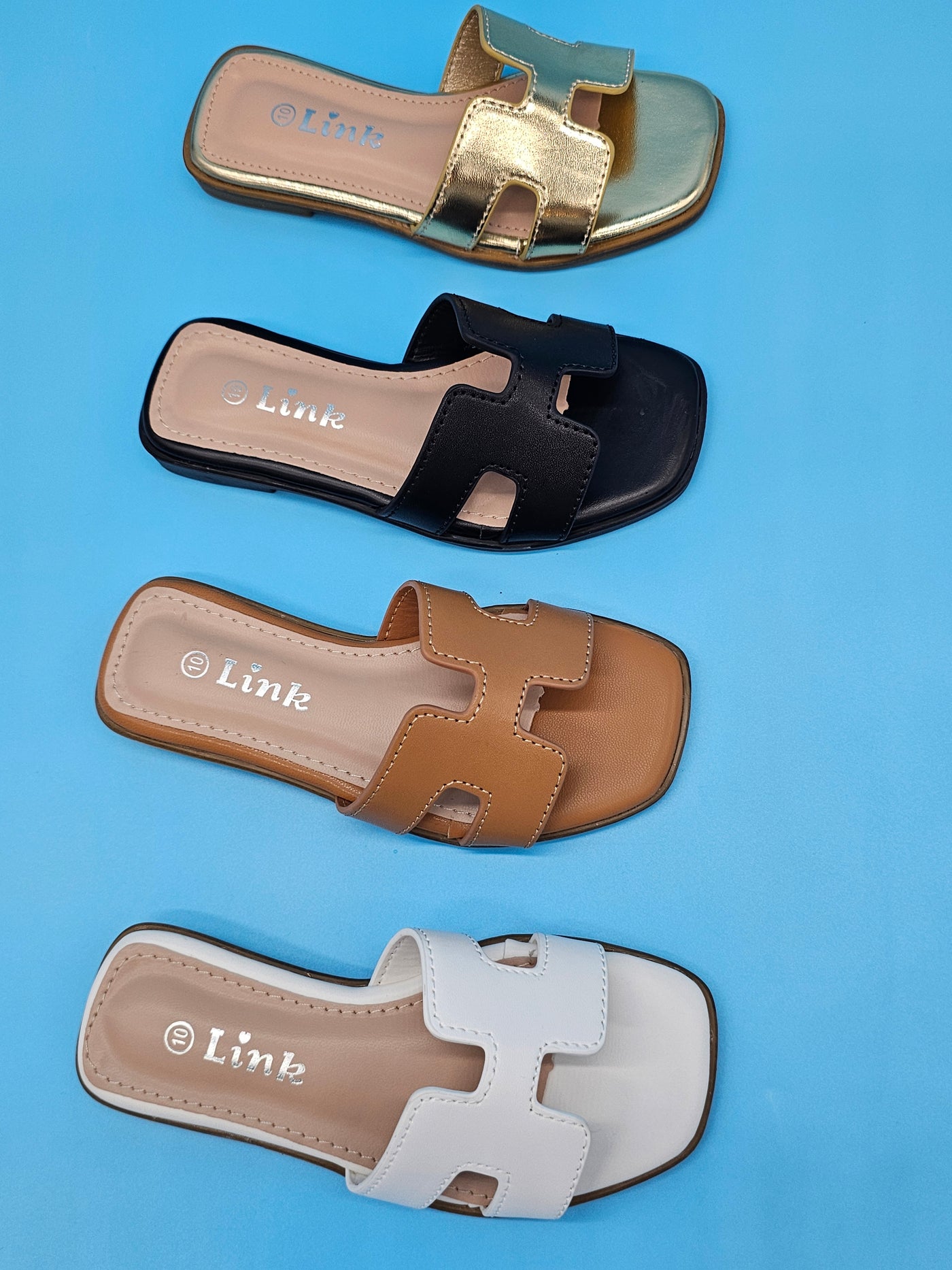 Kids (9-4) 18$ Open Toe H Slides