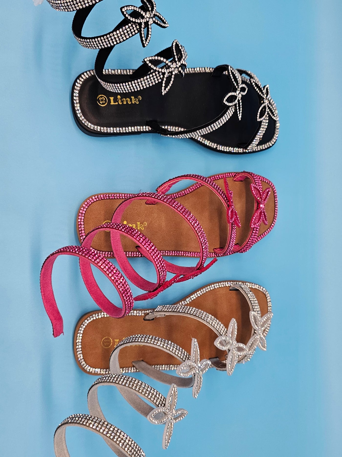 Juniors (9-4) Wrap Around Sandals
