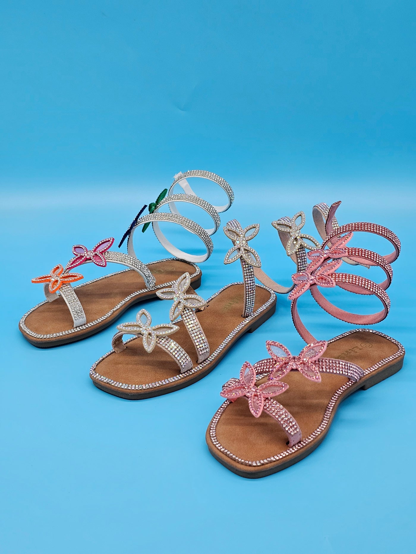 Juniors (9-4) Wrap Around Sandals