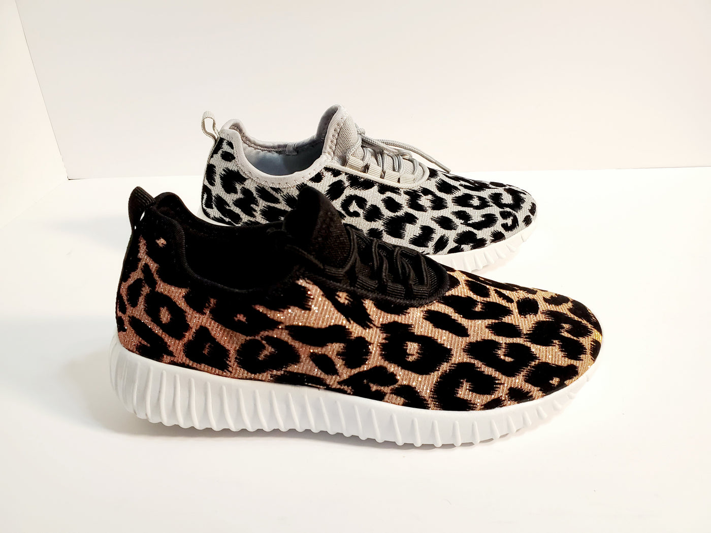 womens fashionable sneakers leopard print