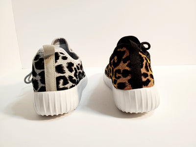 womens fashionable sneakers leopard print