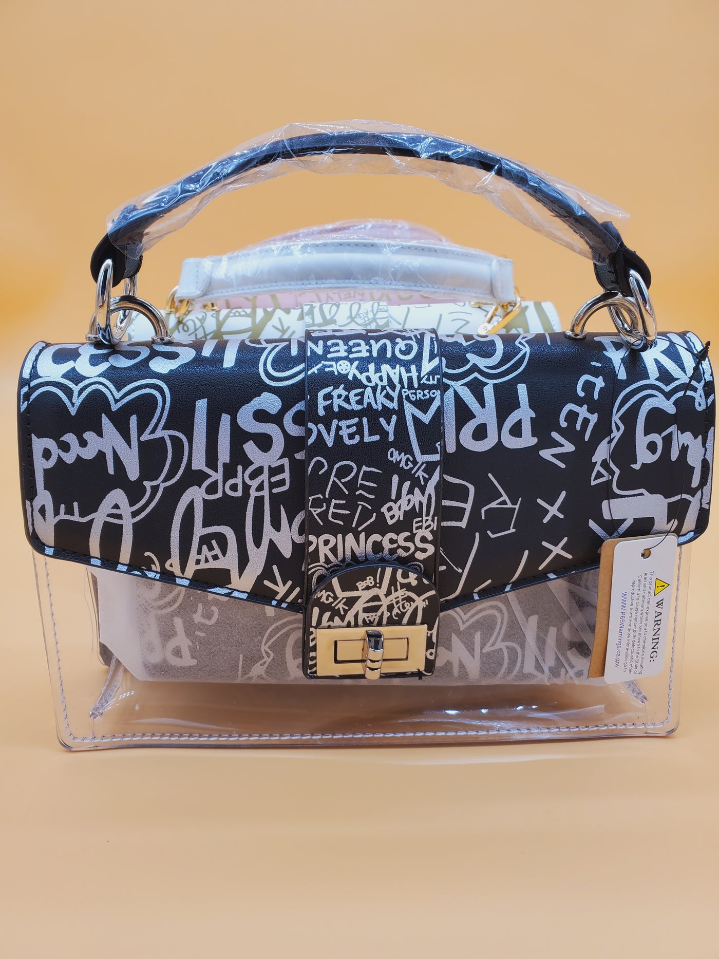 Clear Graffiti Transparent Bag