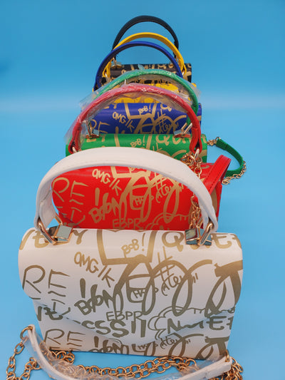 Graffiti Chain Handbag
