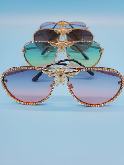 Fashion Crystal Framed Sunglasses