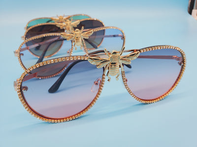Fashion Crystal Framed Sunglasses