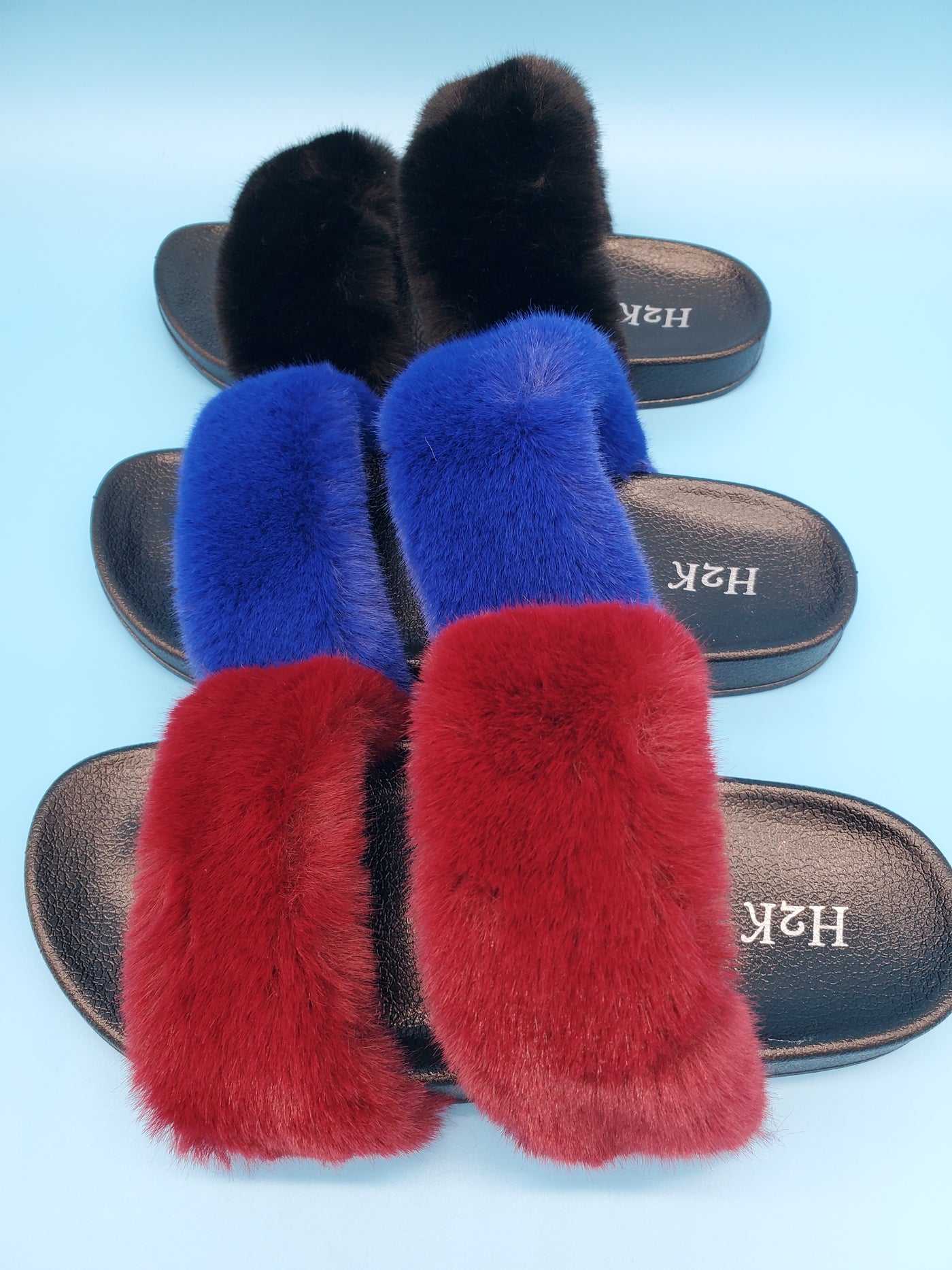 Faux Fur Slippers Slides