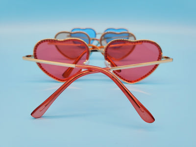 Heart Shape Crystal Sunglasses