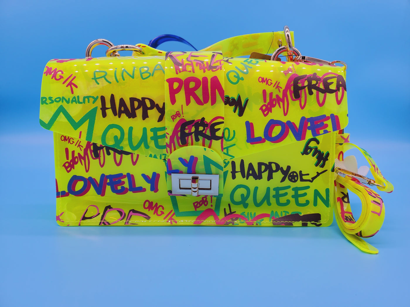Graffiti Pvc Handle Bag