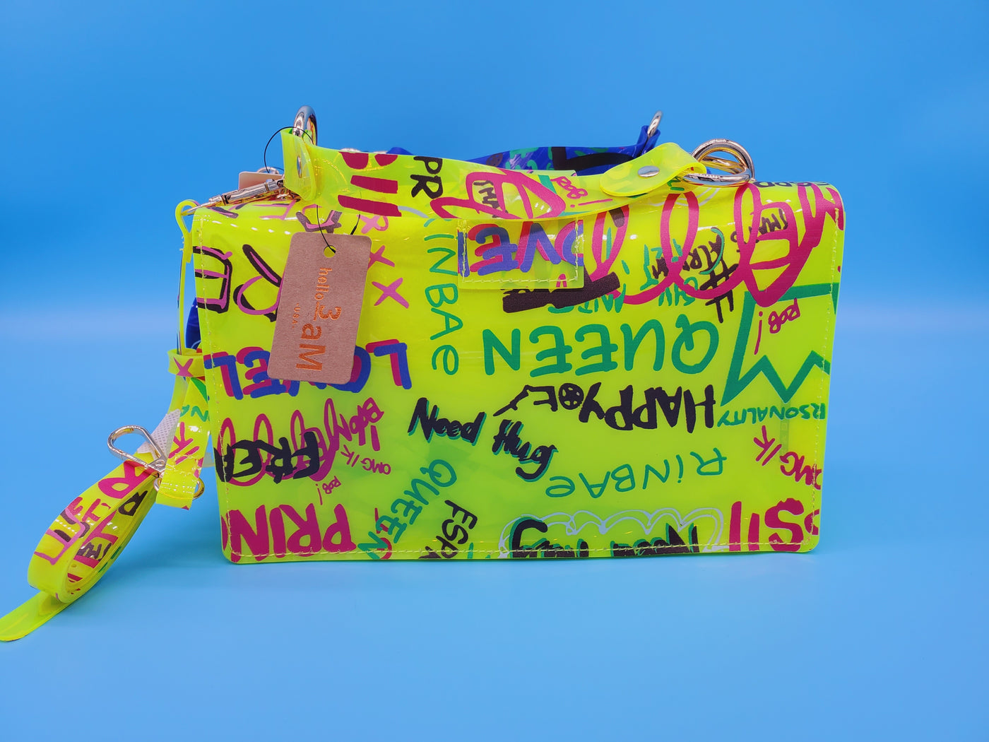 Graffiti Pvc Handle Bag