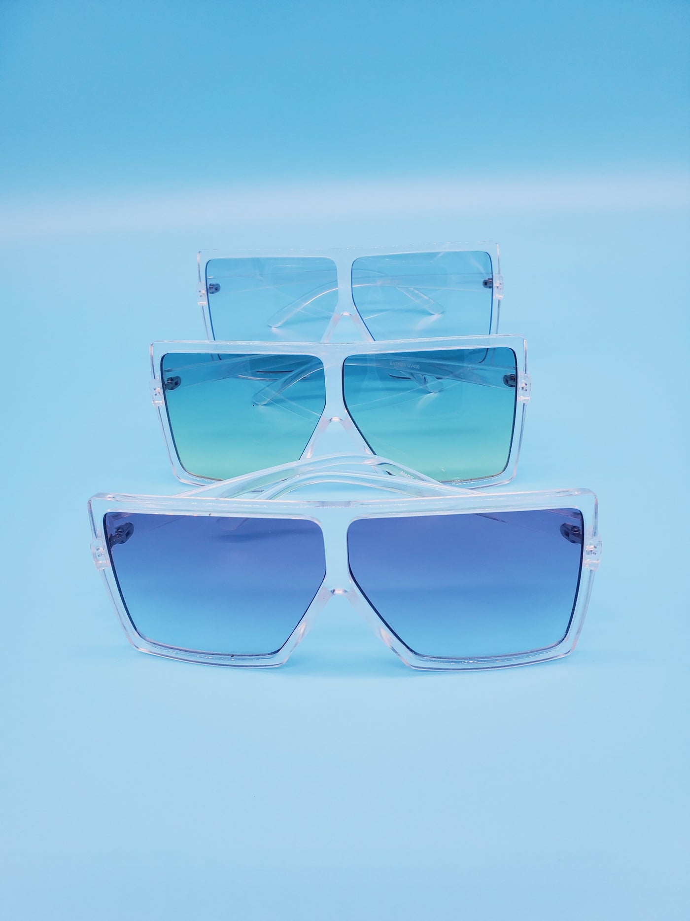 Oversized Clear Trendy Sunglasses