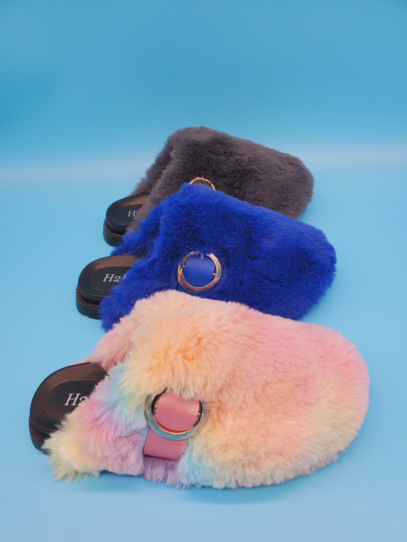 Slip On Entry Faux Fur Slippers